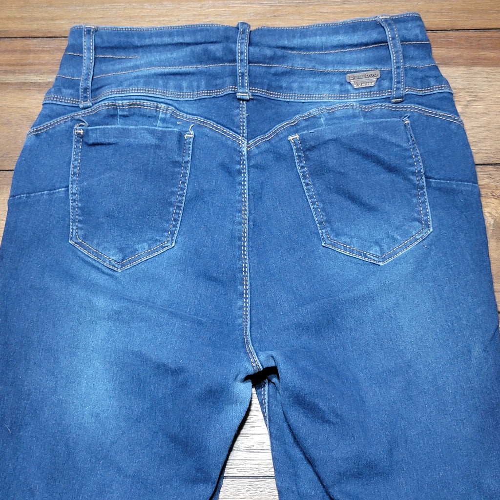 Bamboo Jeans Dark Wash Hi-Rise Denim Jeans - Size Junior 15