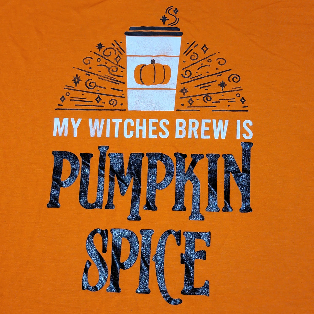 Celebrate Halloween Blouse "My Witches Brew Is Pumpkin Spice" - 2X (18w-20w)