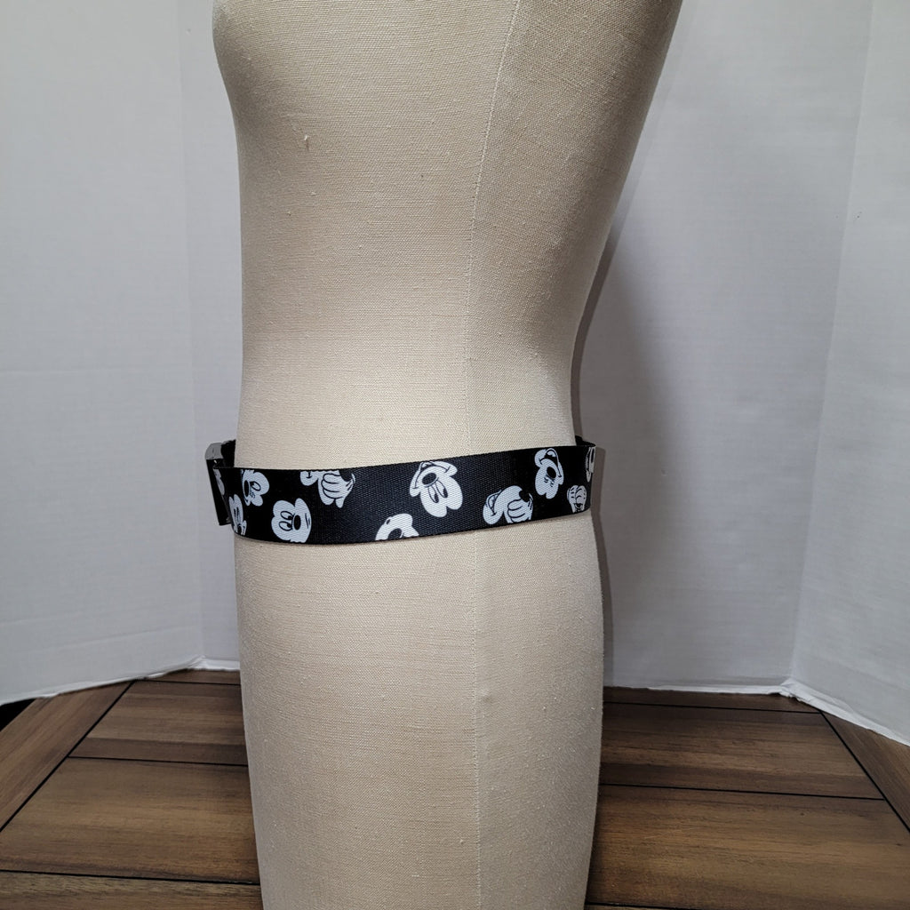 Disney B&W Mickey Mouse Belt 49.5"