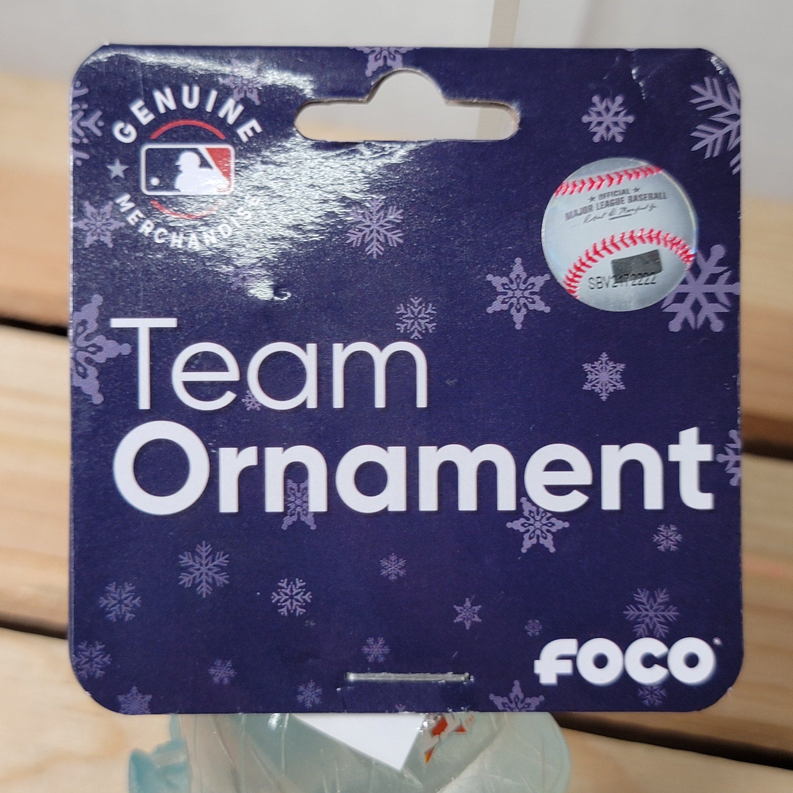 MLB Houston Astros Christmas Ornament Ice Helmet in Stylized Ice - NWT
