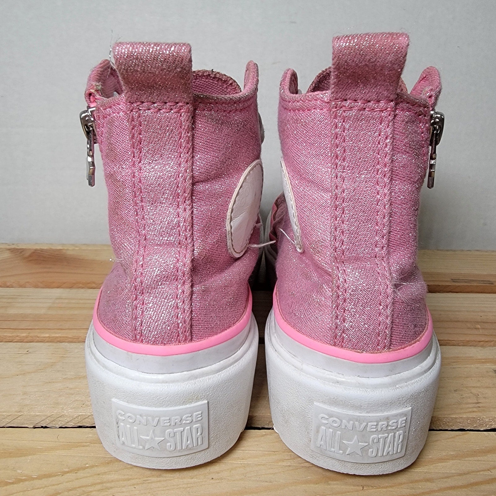 Converse Chuck Taylor All Star Lugged Lift Platform Prism Glitter - Size Youth 3