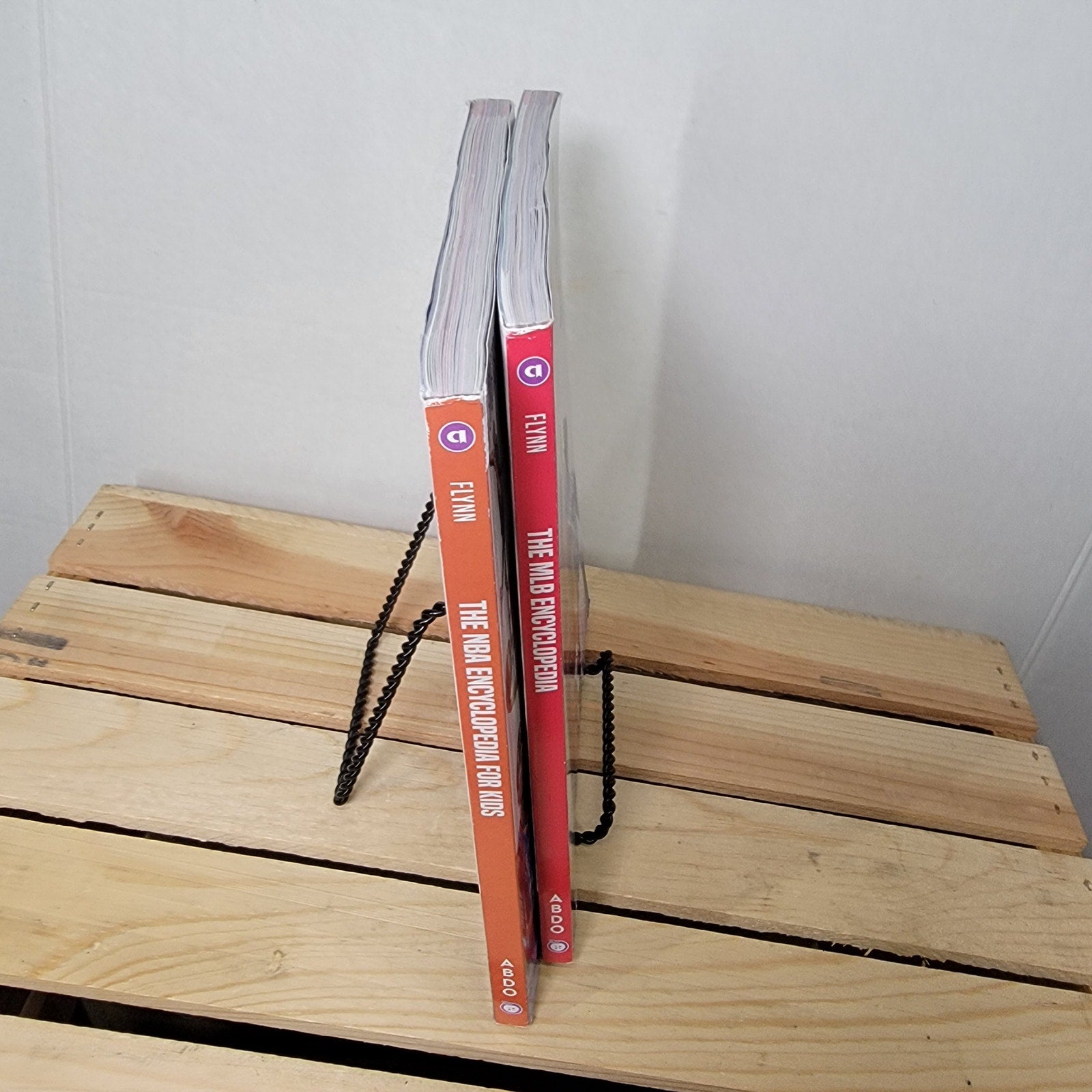 BOOKS Set of 2 Sports Encyclopedias For Kids: NBA and MLB