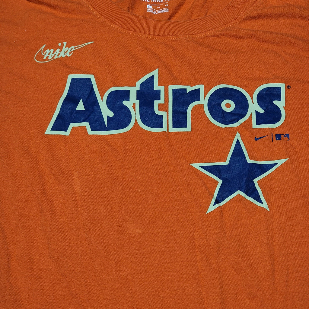 The Nike Tee Orange Houston Astros Classic Logo Tee - Size XL