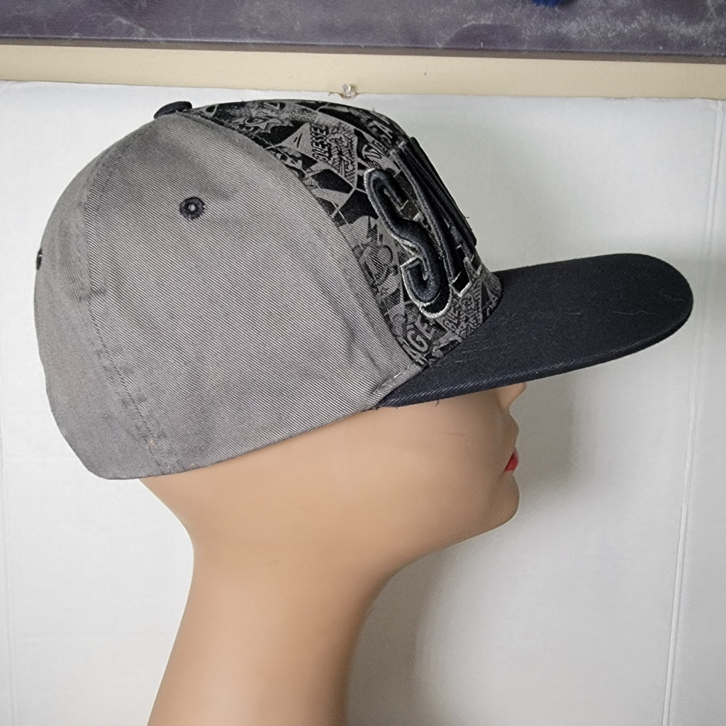 Top Level Black & Grey "Savage" Snapback Ballcap