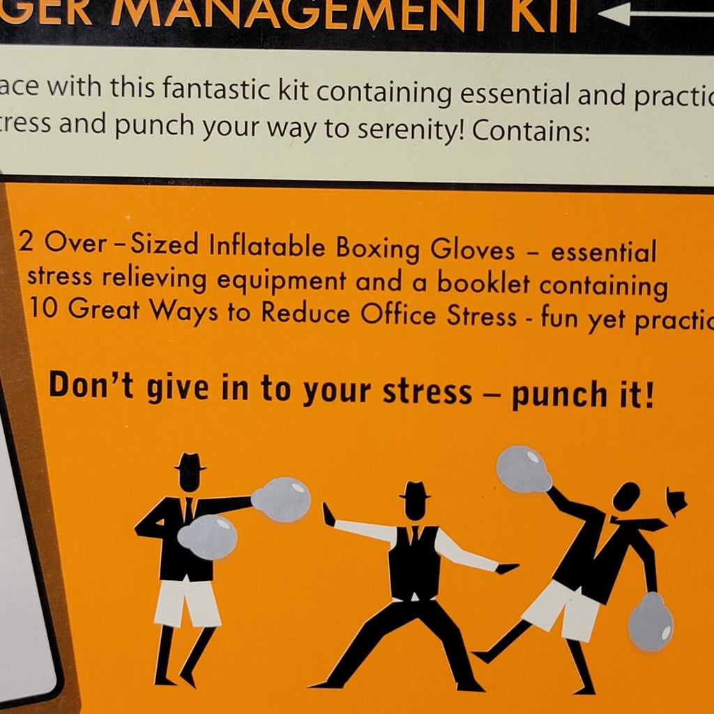 Office Anger Management Kit: Giant Inflatable Boxing Glove Set - NEW