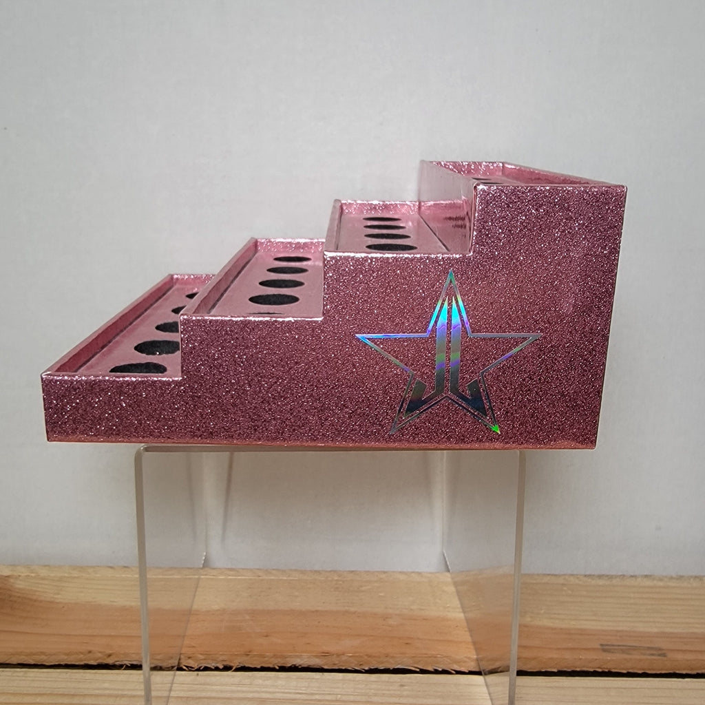 Jeffree Star Cosmetics Makeup Display Holder: Pink Glitter - NWOT