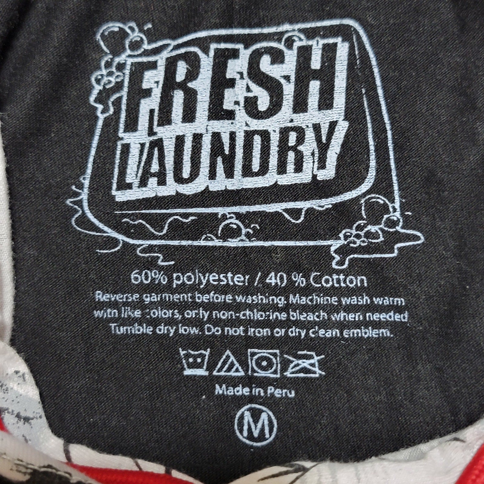 Fresh Laundry B&W Japanese Style Graphic Hooded Tee "Beauty" - Size Medium
