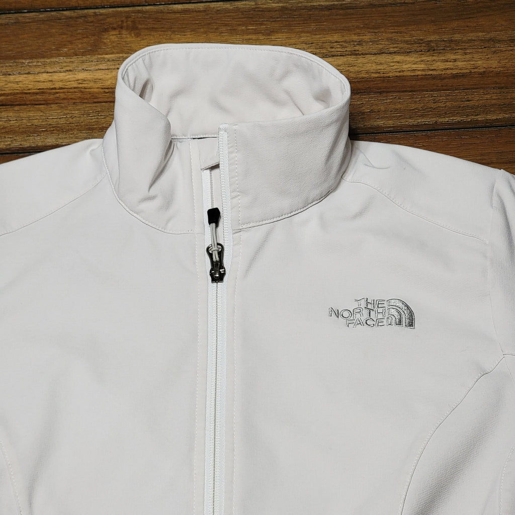 The North Face Full Zip White Athletic Jacket - Size Woman's Medium