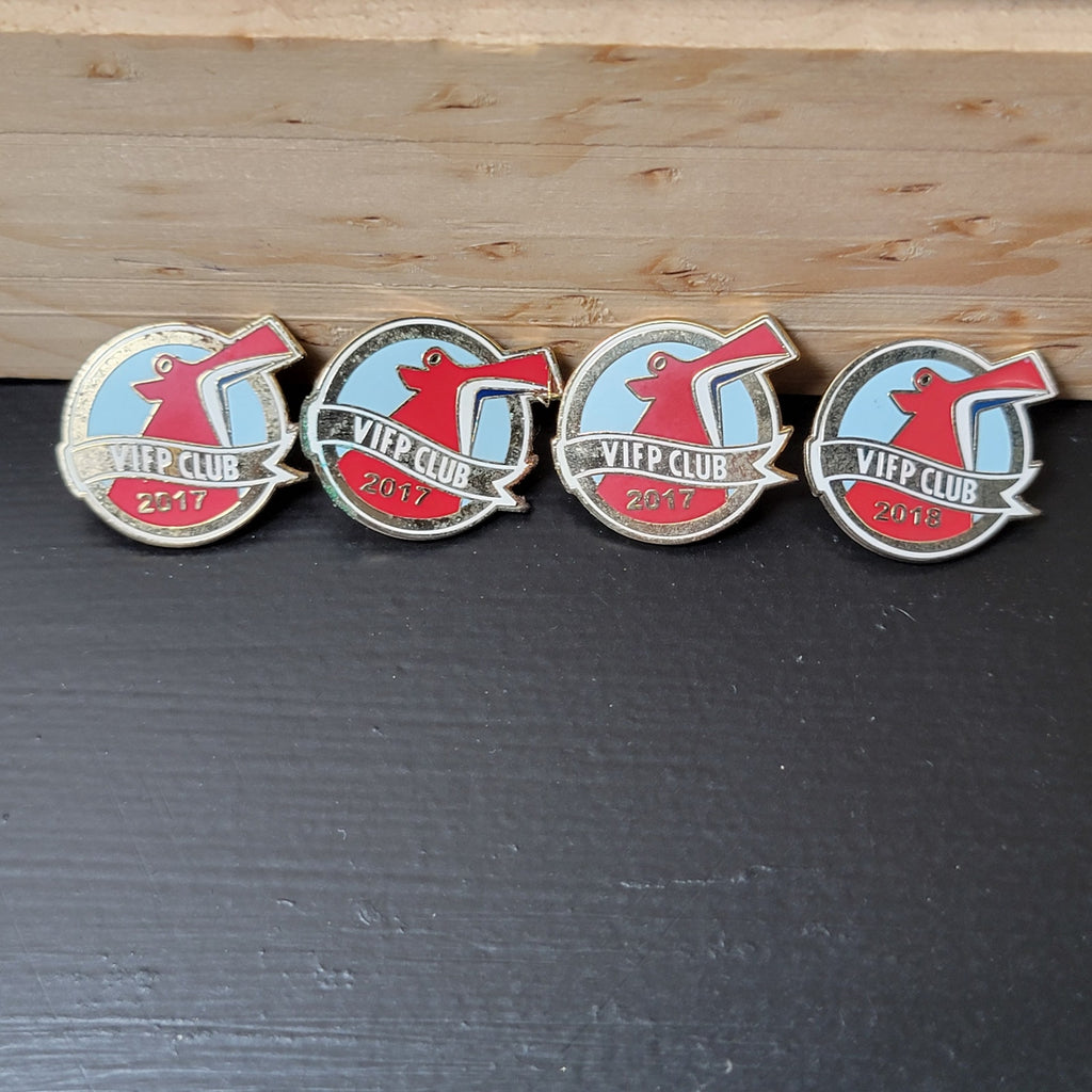 Set of 4 Carnival Cruise Lines VIFP Club Pins: 3- 2017 1- 2018