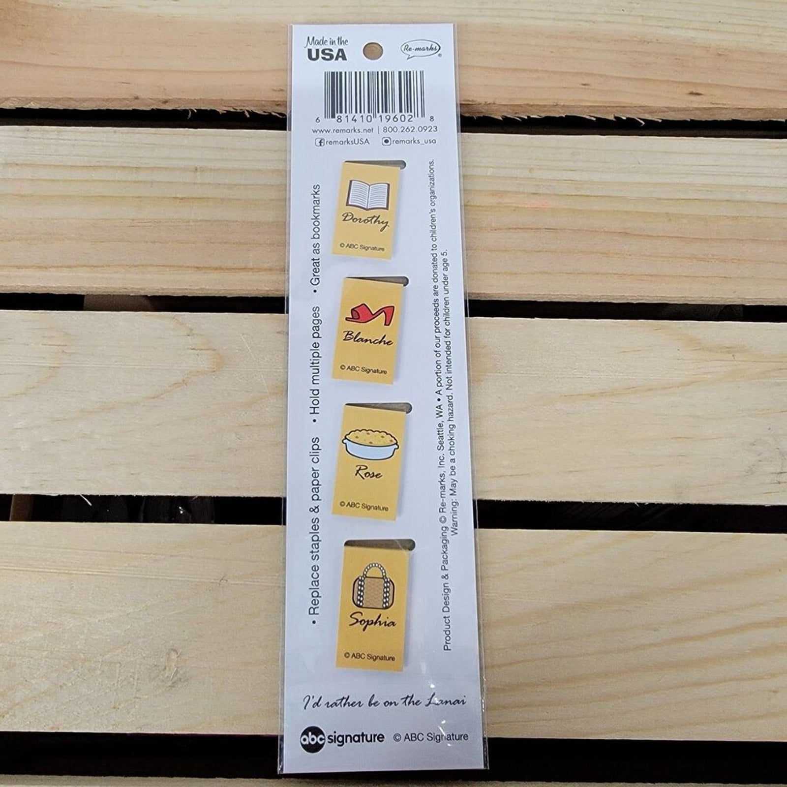 Magnetic Page Clips Golden Girls - NEW