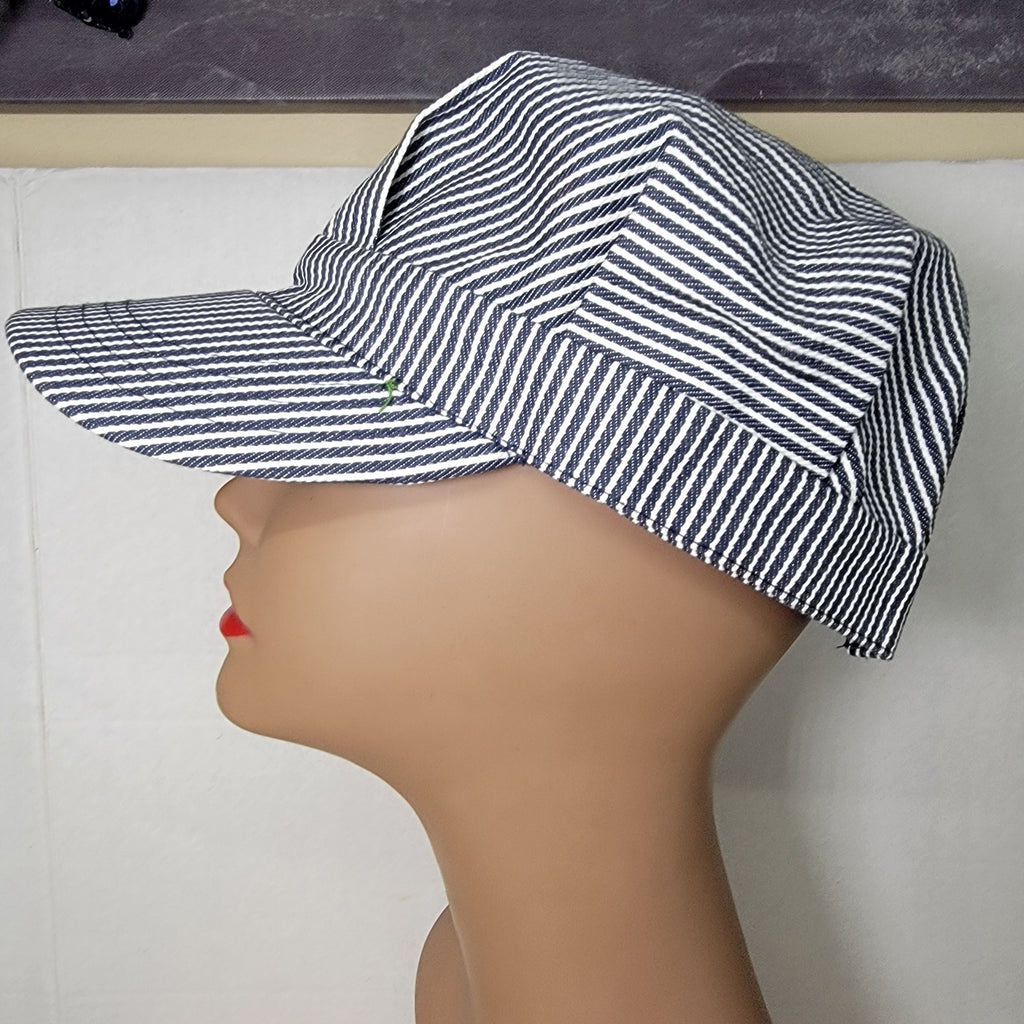 Royal Gorge Route Railroad Striped Train Conductor Hat - NWT