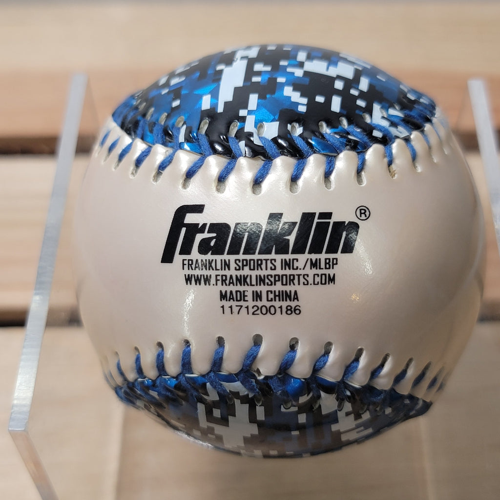 Franklin Soft Strike Blue & Black Camo Chrome Indoor / Outdoor Baseball