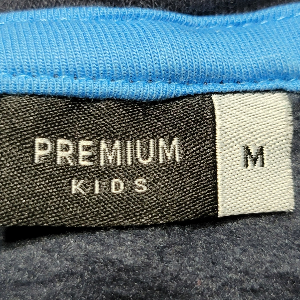 Premium Kids Black Pullover Hoodie "Baldi In The Elevator!" - Size Medium