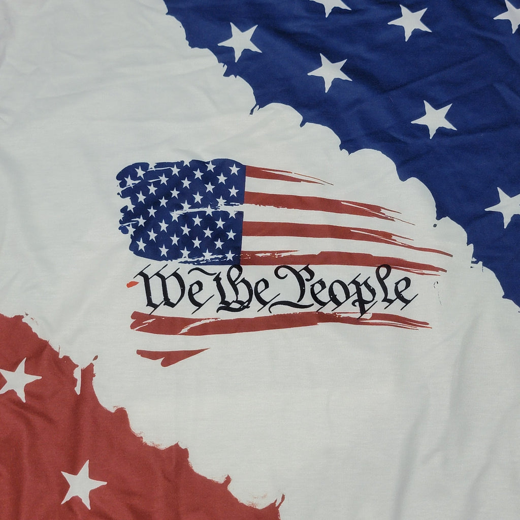 Americana Pullover LS Hoodie "We The People" - Size Medium