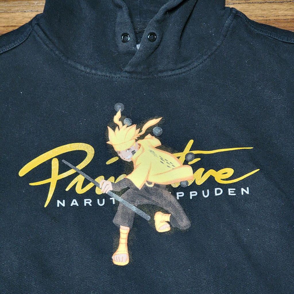Naruto Shippuden Black Unisex Pullover Hoodie "Primitive" - Size Small