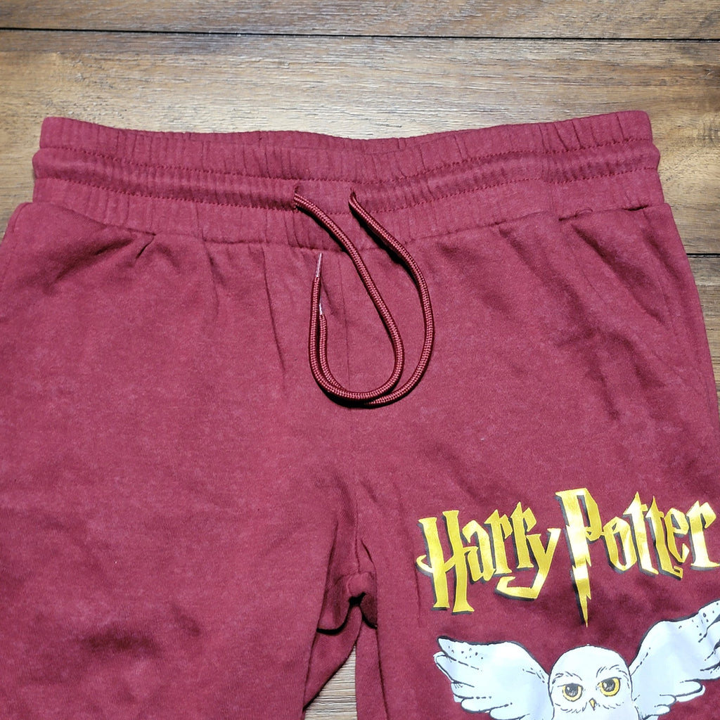 Harry Potter Burgundy Graphic Sweatpants - Size Small