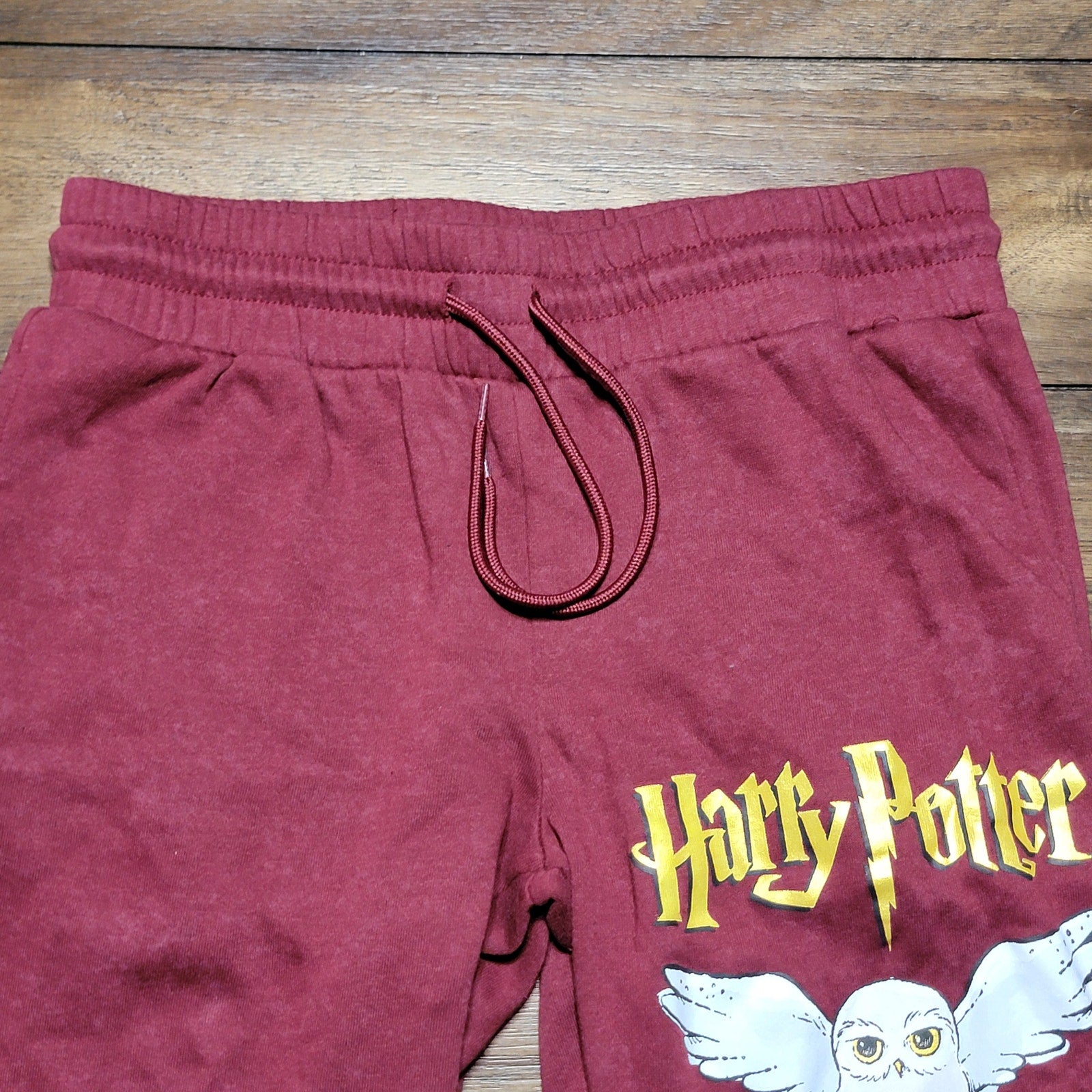 Harry Potter Burgundy Graphic Sweatpants - Size Small