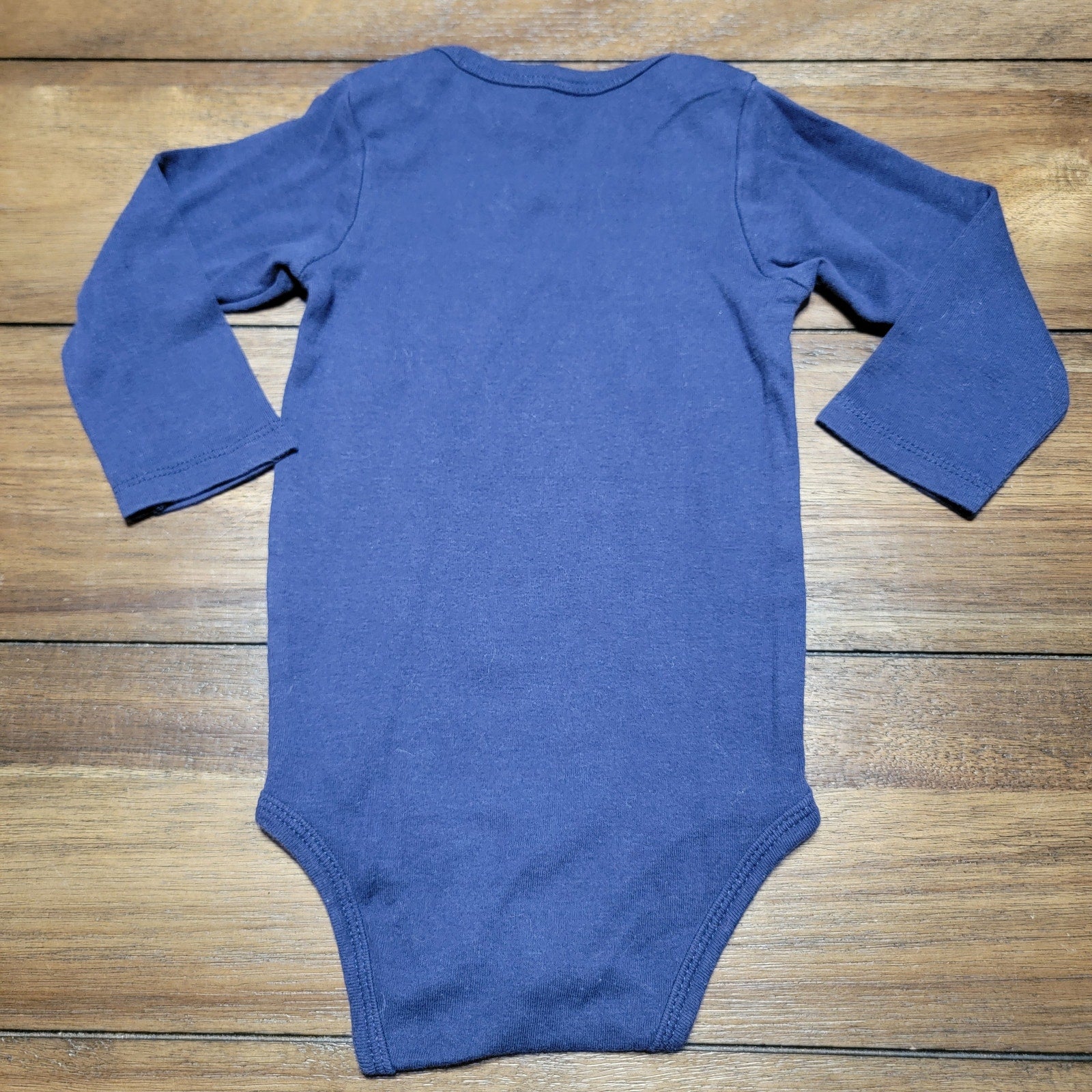 Dark Blue LS Infant Body Suit "Cutest Cowboys Fan" - Size 18m