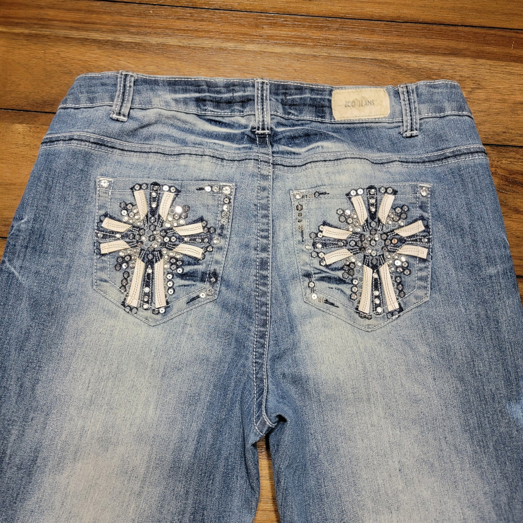 ZCO Jeans w/ Sequin Back Pockets - Size 16