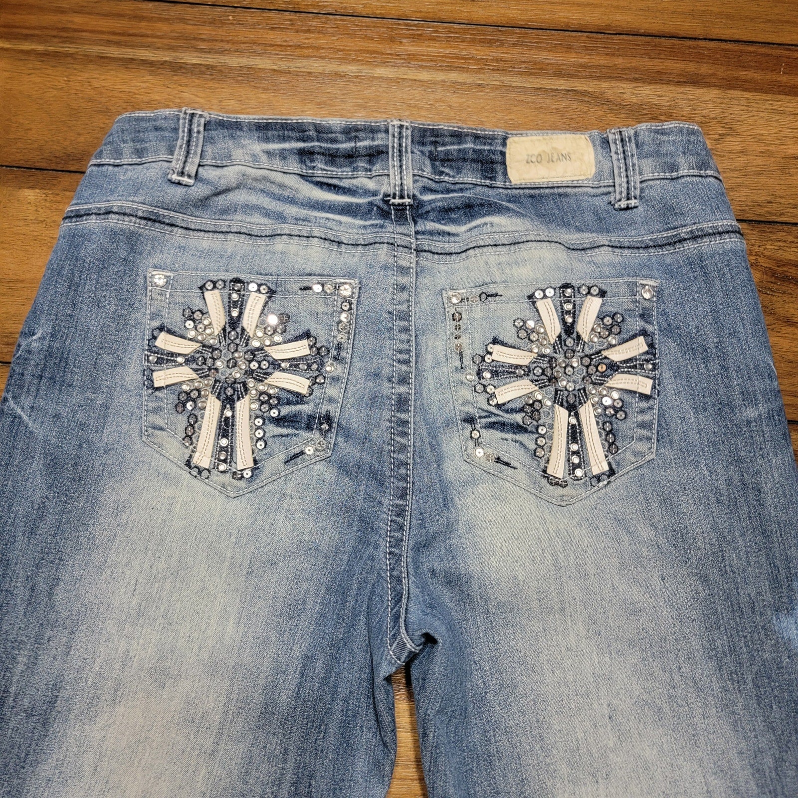 ZCO Jeans w/ Sequin Back Pockets - Size 16