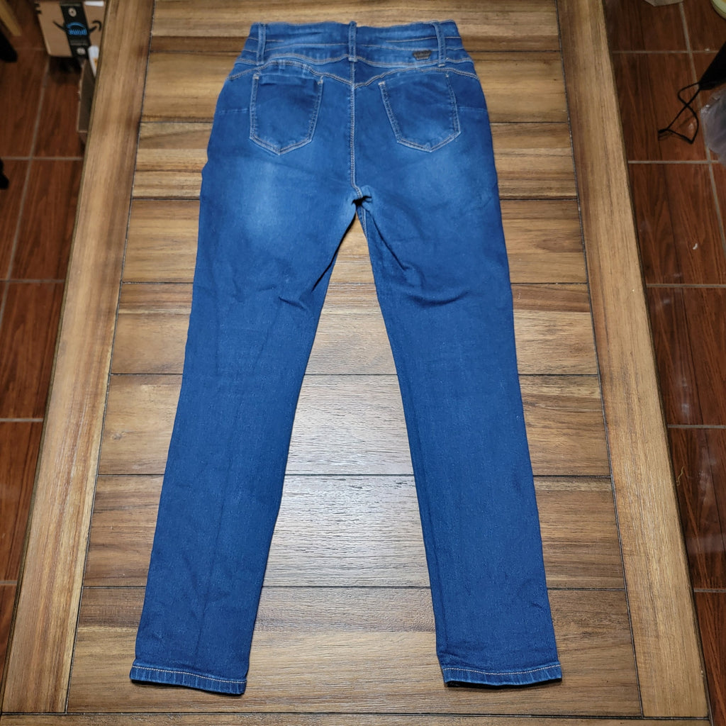 Bamboo Jeans Dark Wash Hi-Rise Denim Jeans - Size Junior 15