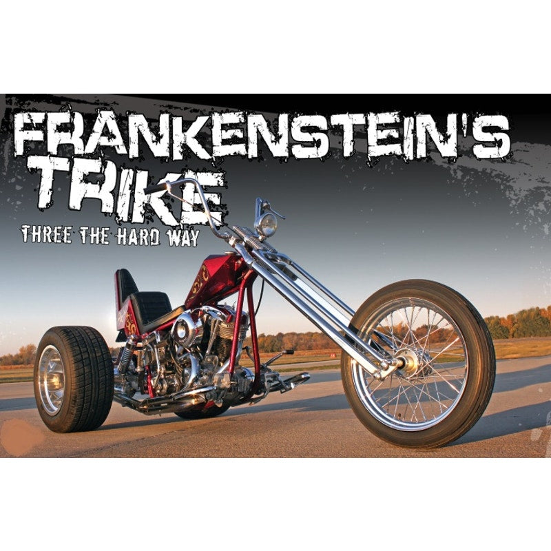 Frankenstein Trikes Black Tee "Stop Looking At My Rear End" - Size Medium