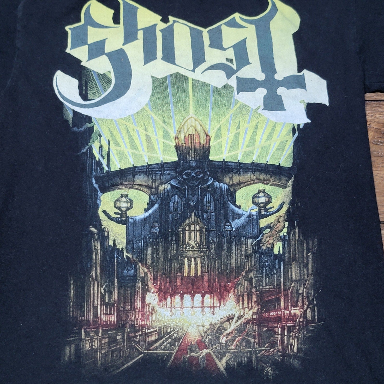 Ghost Black Unisex Tee 2015 Meliora - Size Small