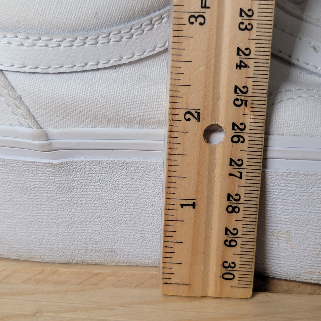 VANS Old Skool Stackform True White Sneakers - Size 4M / 5.5W