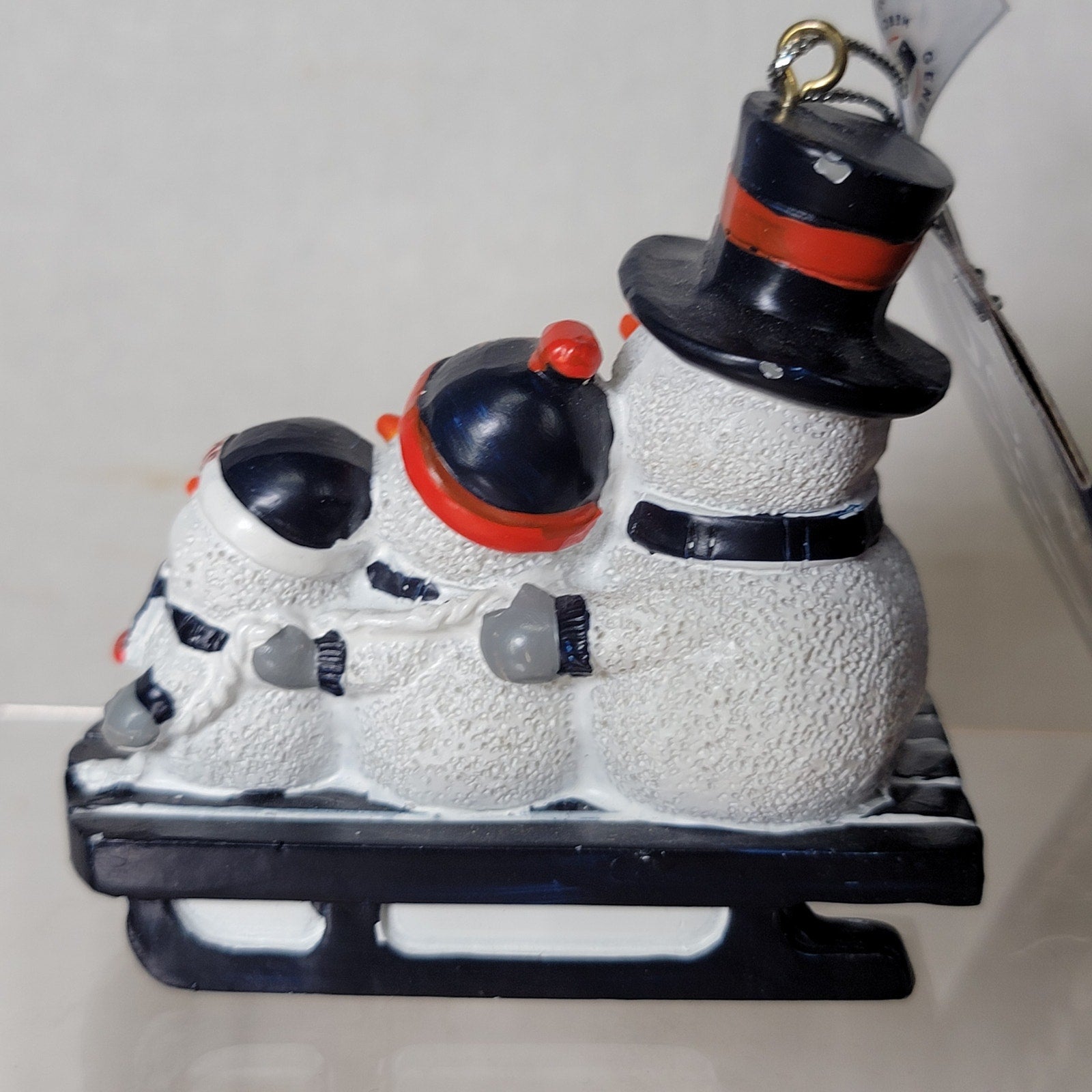 MLB Houston Astros Christmas Ornament 3 Snowmen on a Sled - NWT