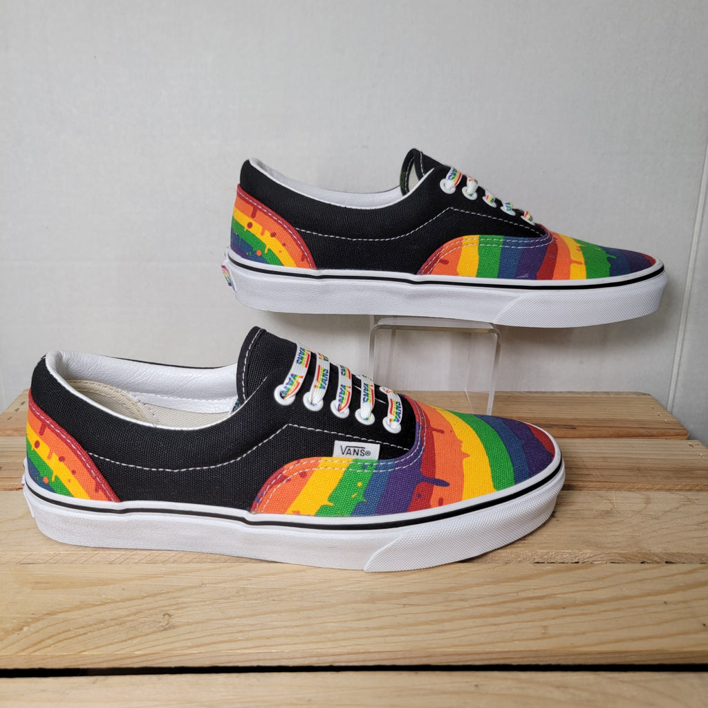 VANS Rainbow Drip Era Sneakers - Size 8M / 9.5W