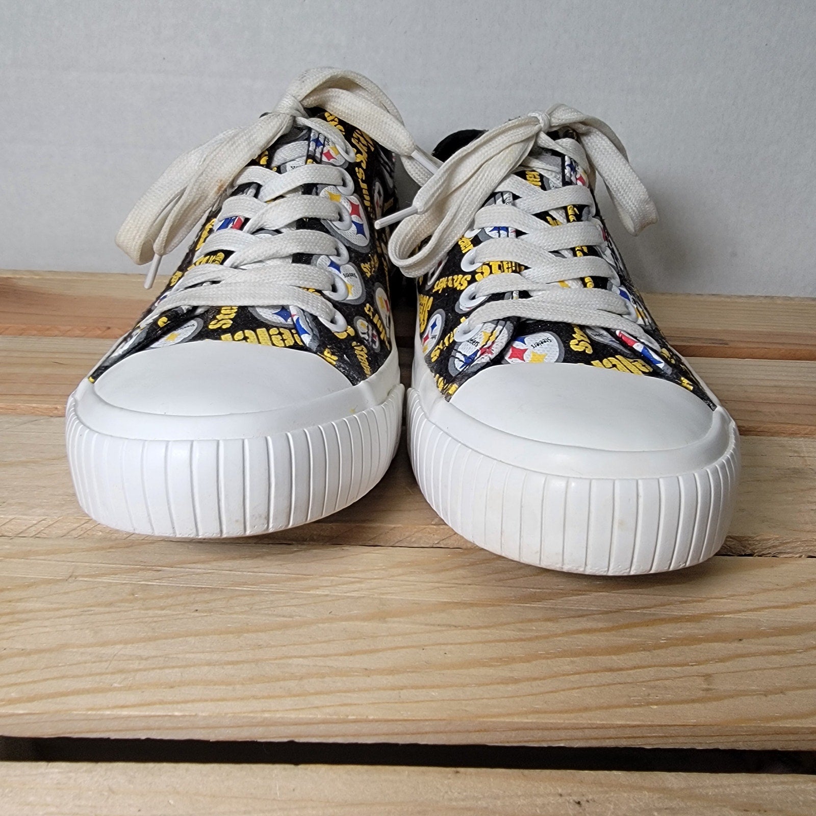 Foco Pittsburg Steelers Low Top Skater Shoes - Size Women's 6
