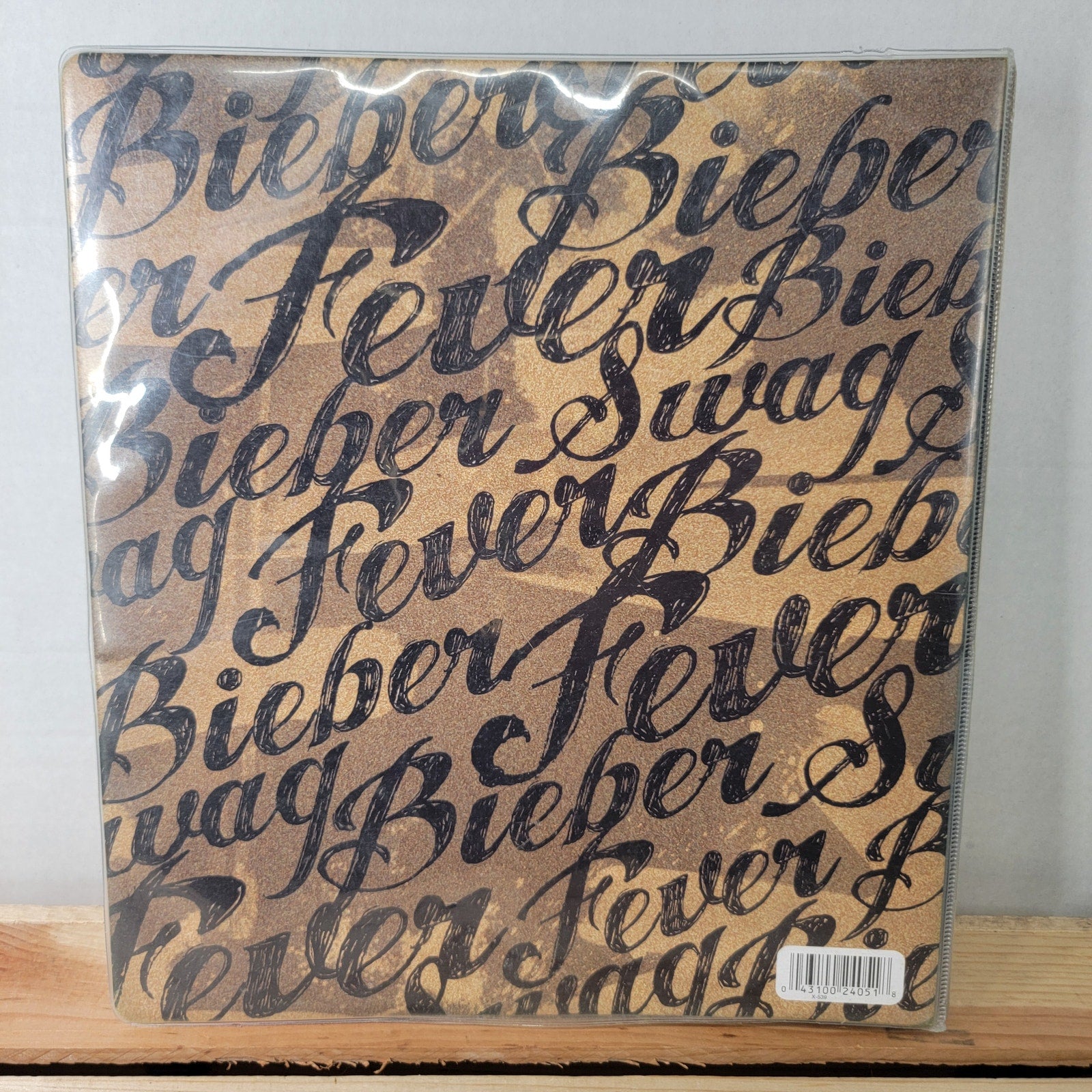 Justin Bieber Brown Binder w/ Dividers & Journal