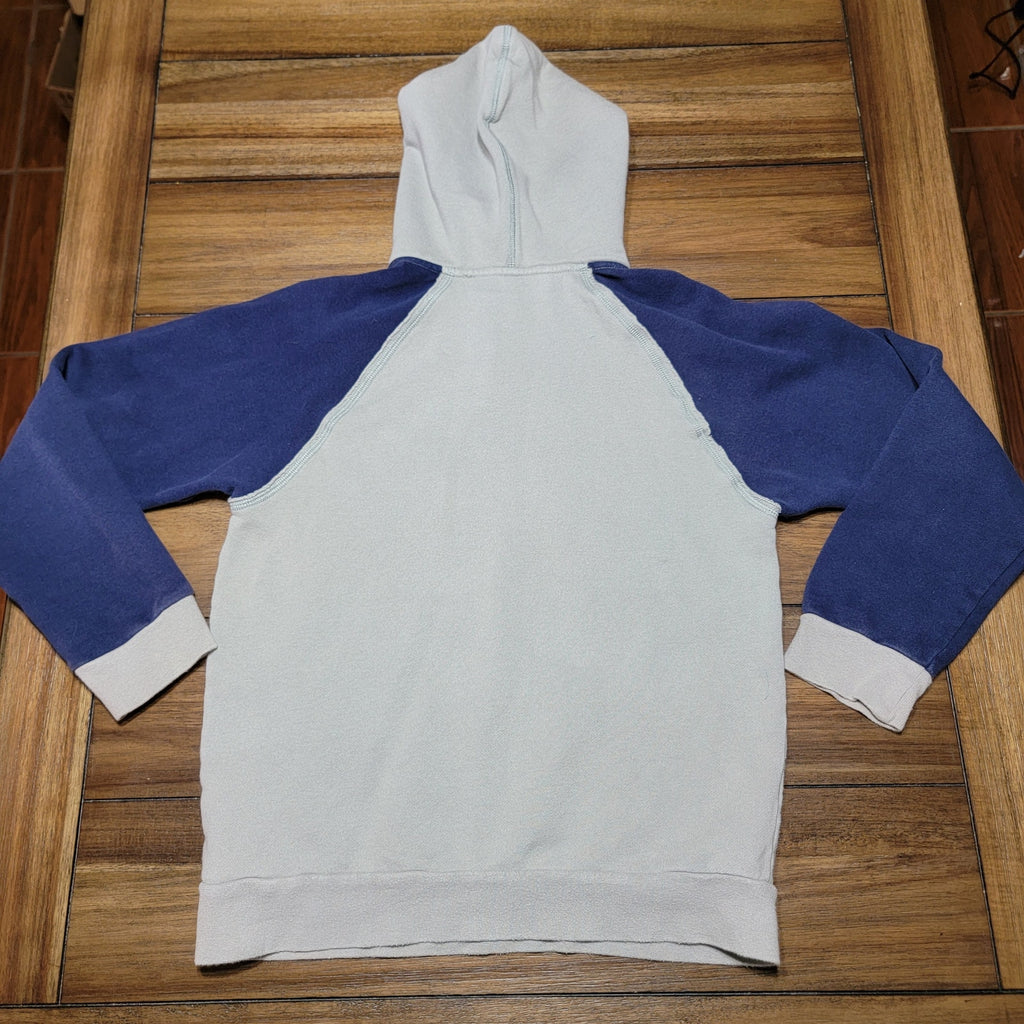 Disney Parks Youth LS Grey & Blue Pull-Over Hoodie "Worlds" - Size Junior XL