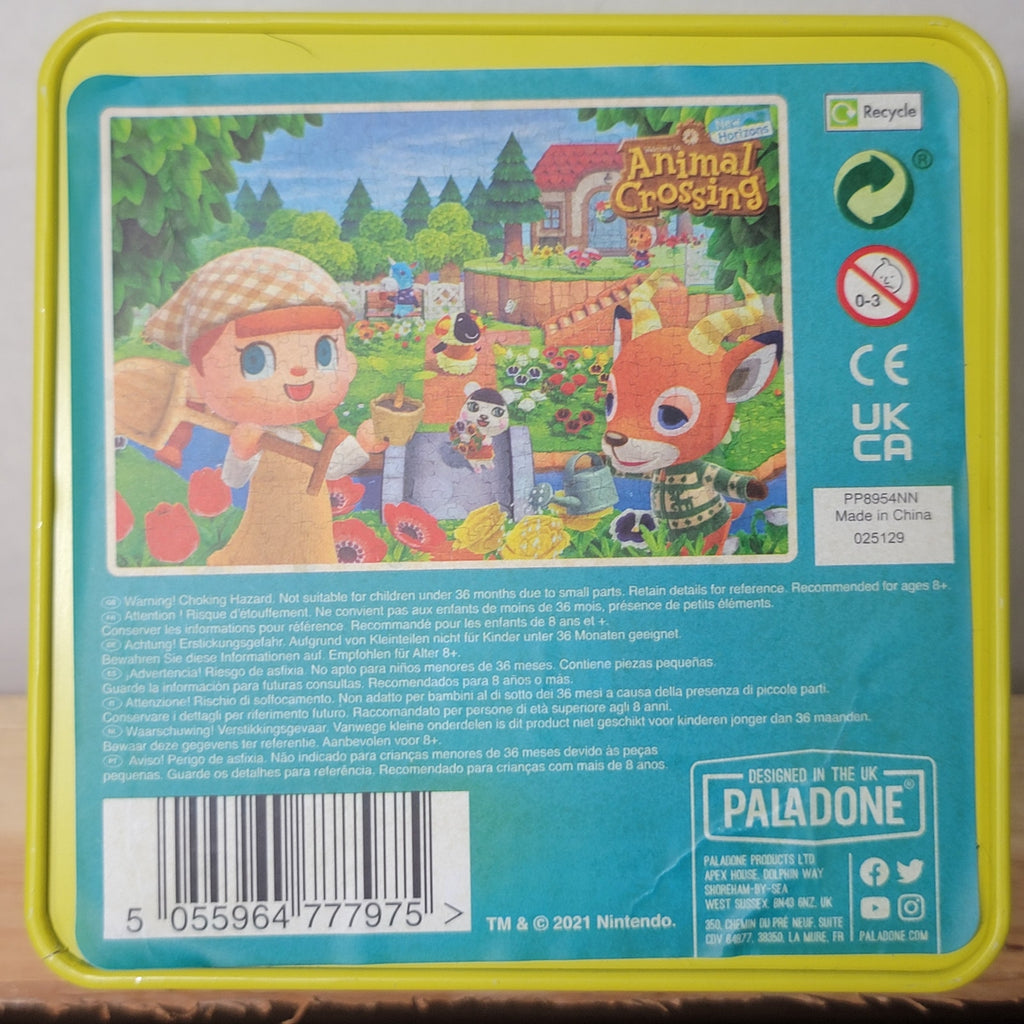Animal Crossing: "Spring" Themed 250 Pc Puzzle in a Yellow Collector Tin