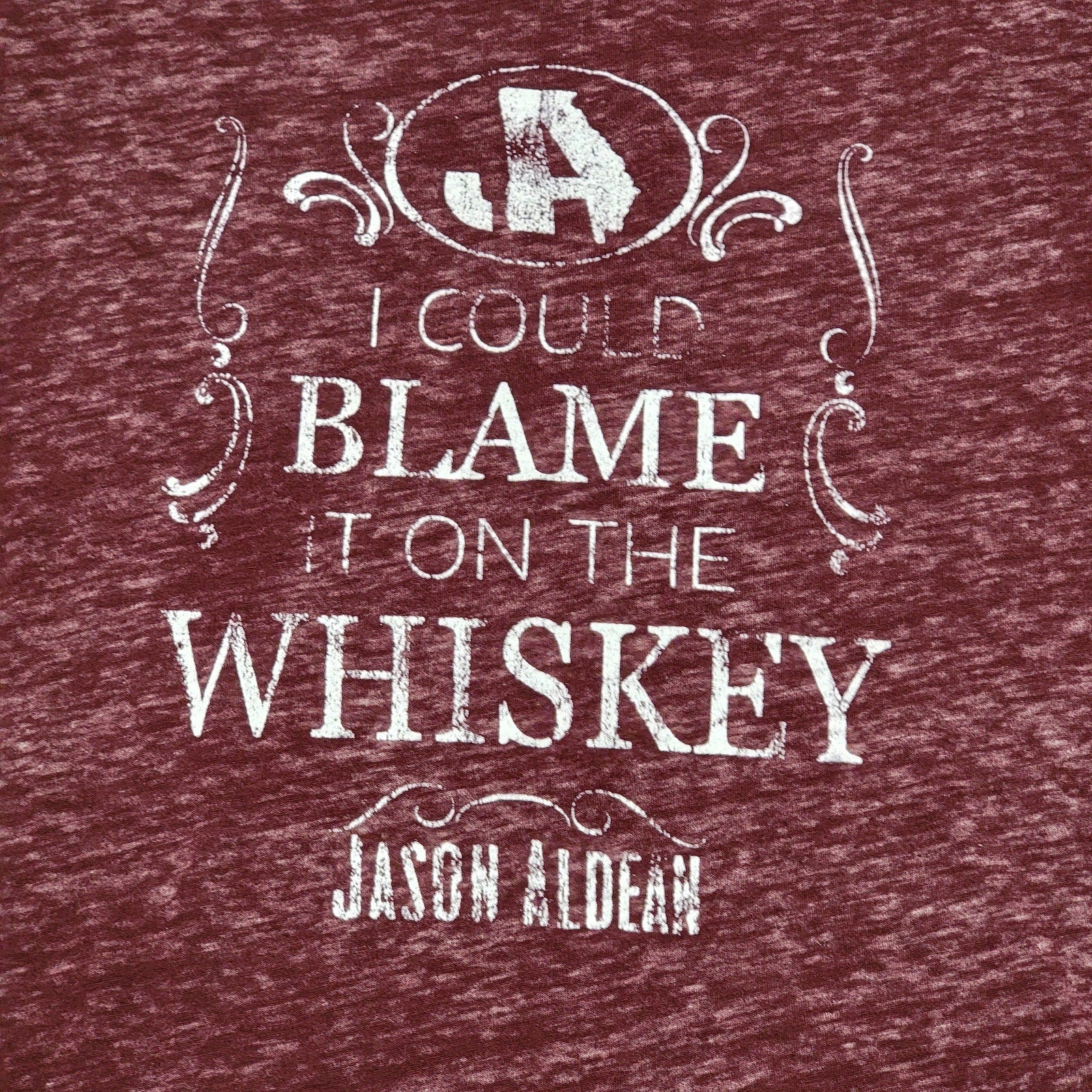 Maurices Thin Tee Jason Aldean "I Could Blame It On The Whiskey" - Size Large