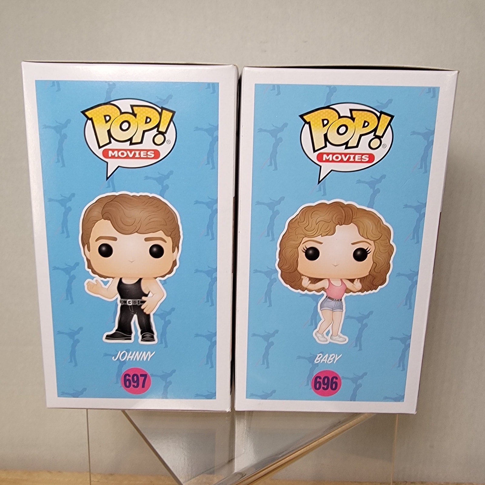 Set of 2 POP! Movies Dirty Dancing: Baby #696 & Johnny #697 - NEW