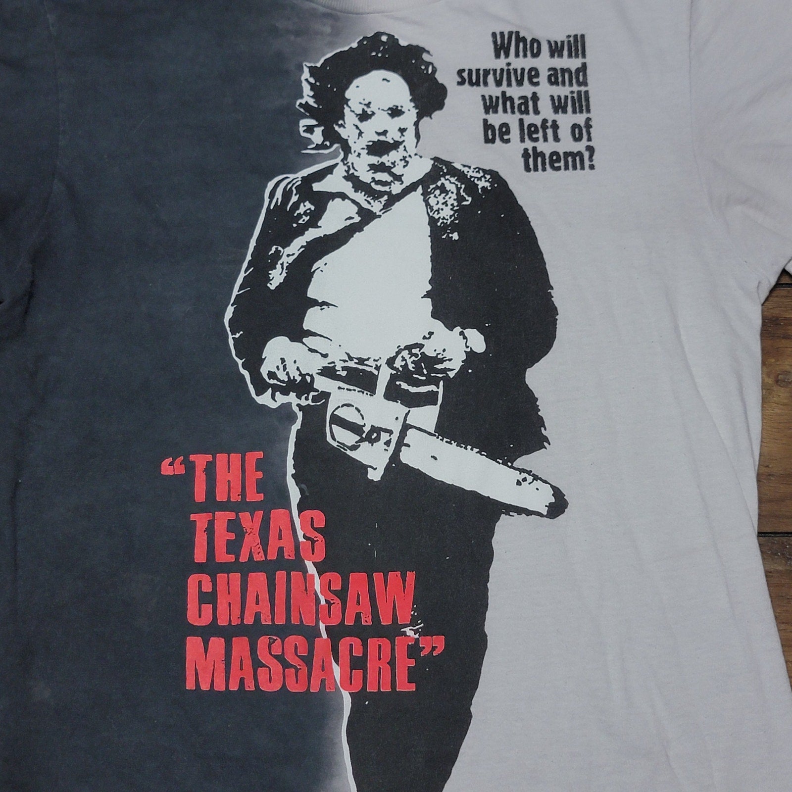 The Texas Chainsaw Massacre Leatherface Running Split-Dye T-Shirt - Size Medium