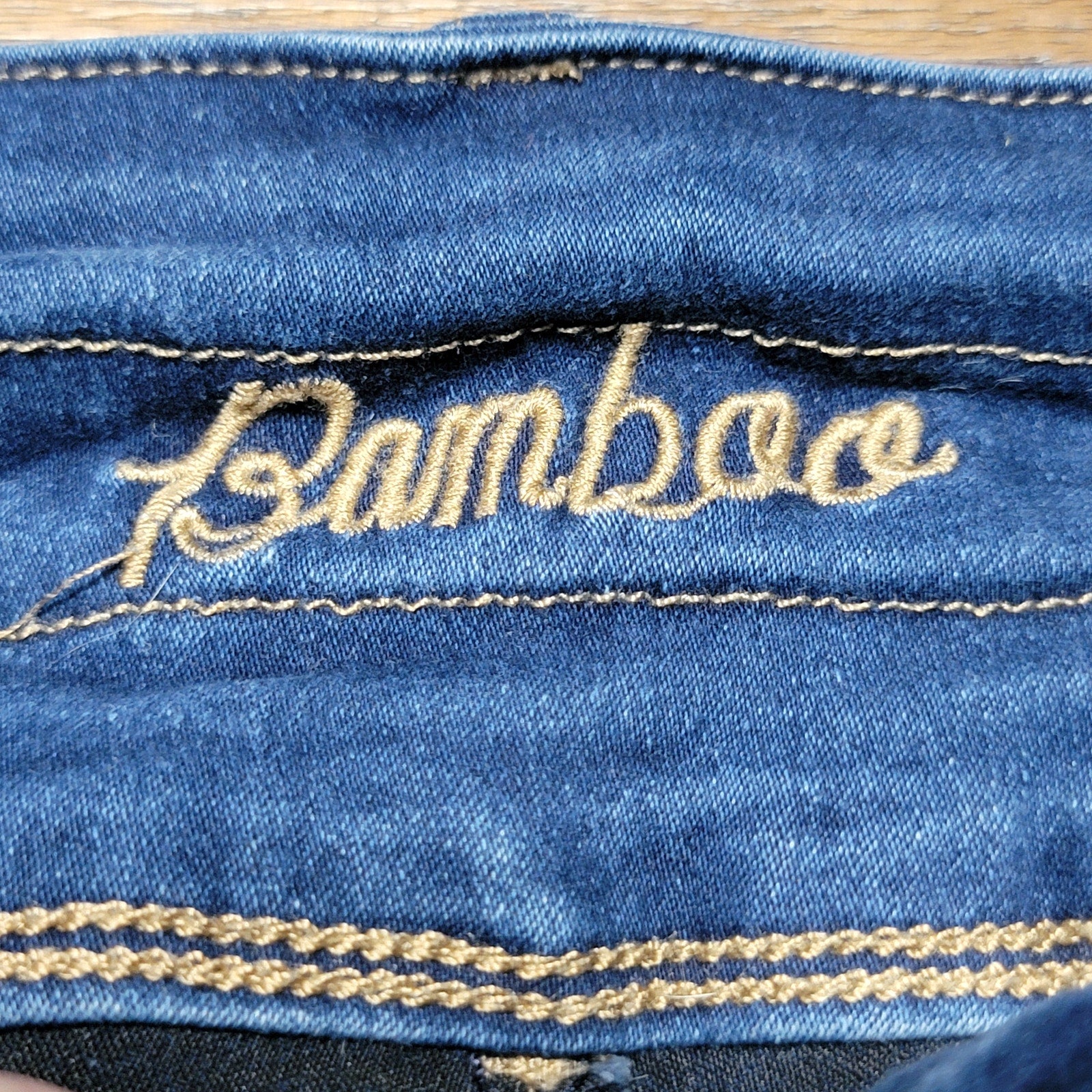 Bamboo Jeans Dark Wash Hi-Rise Denim Jeans - Size Junior 15