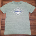 Hurley Green Tee Diamond Logo - Size Small