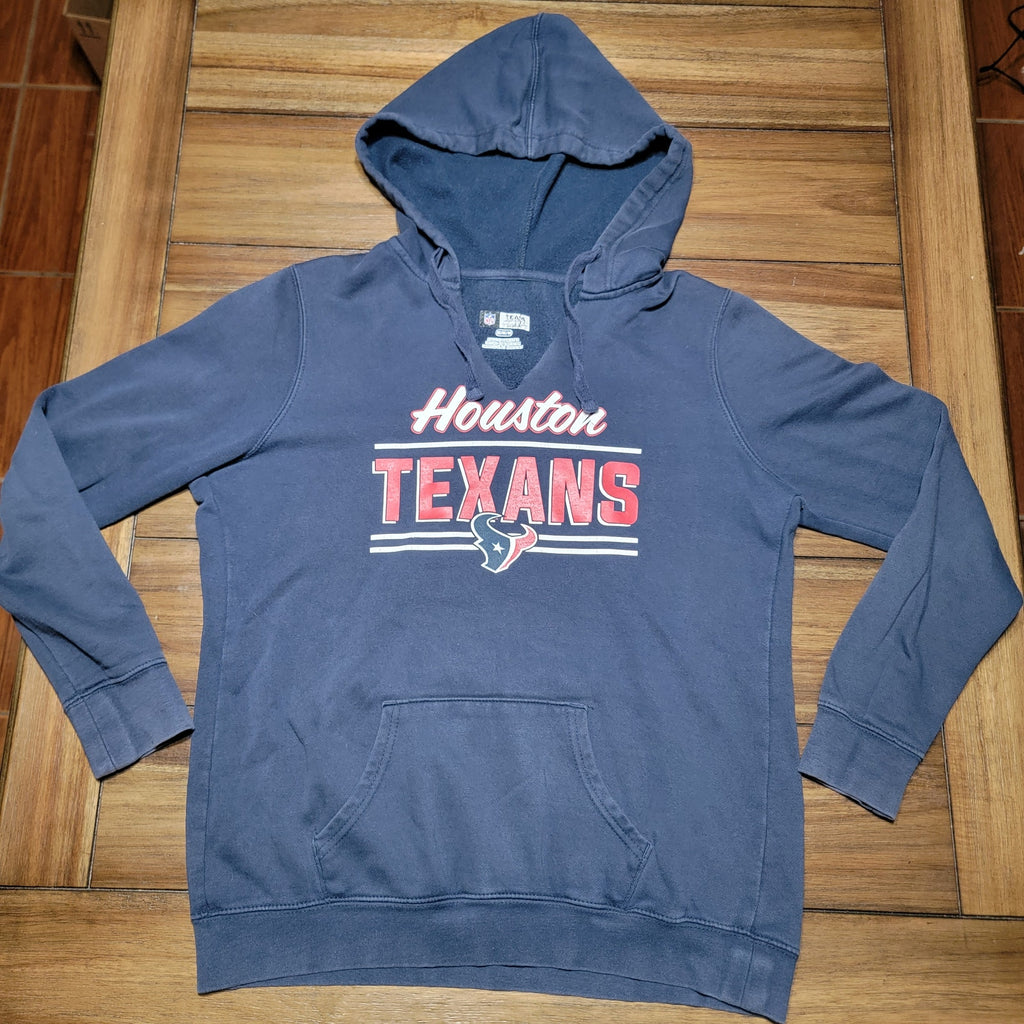 NFL Team Apparel Dk Blue Pullover Unisex Hoodie Houston Texans - Size Medium