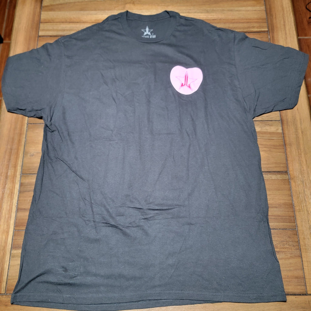 Jeffree Star Black Unisex Tee Candy Hearts - Size XL