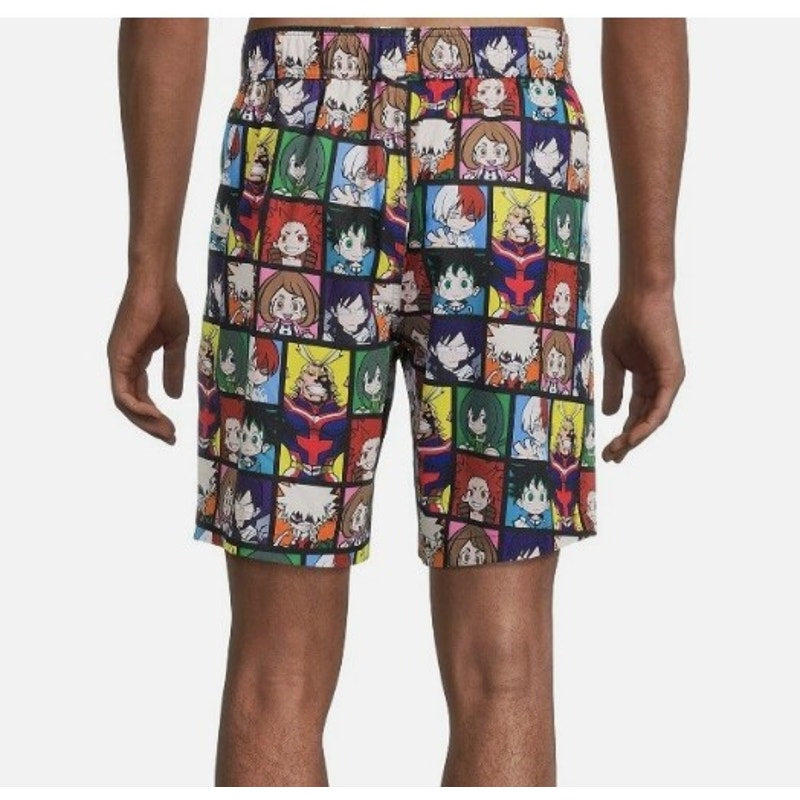 My Hero Academia Character Squares Swim Trunks - Size XL (40-42)