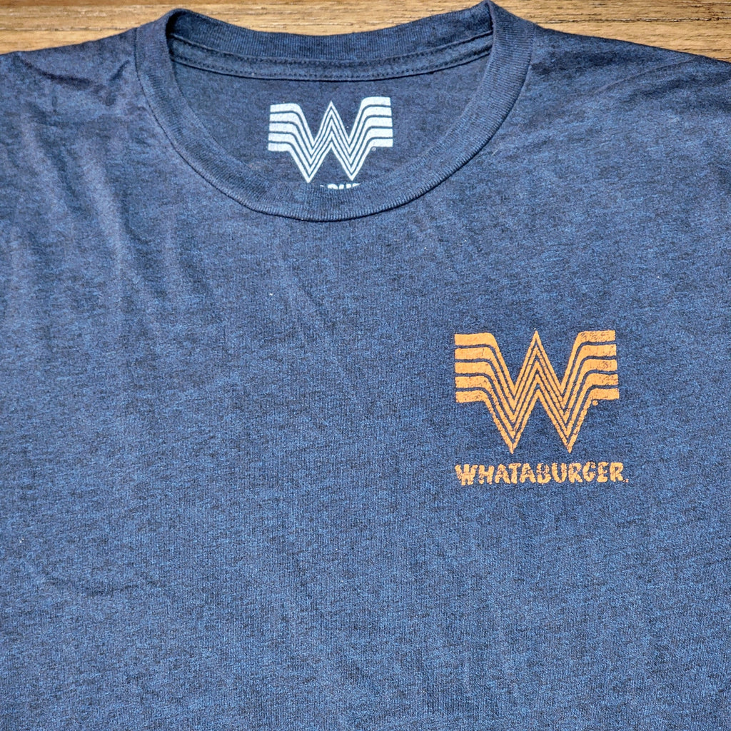 Whataburger Dark Blue Unisex Tee Restaurant "Just Like You Like It" -Size Medium