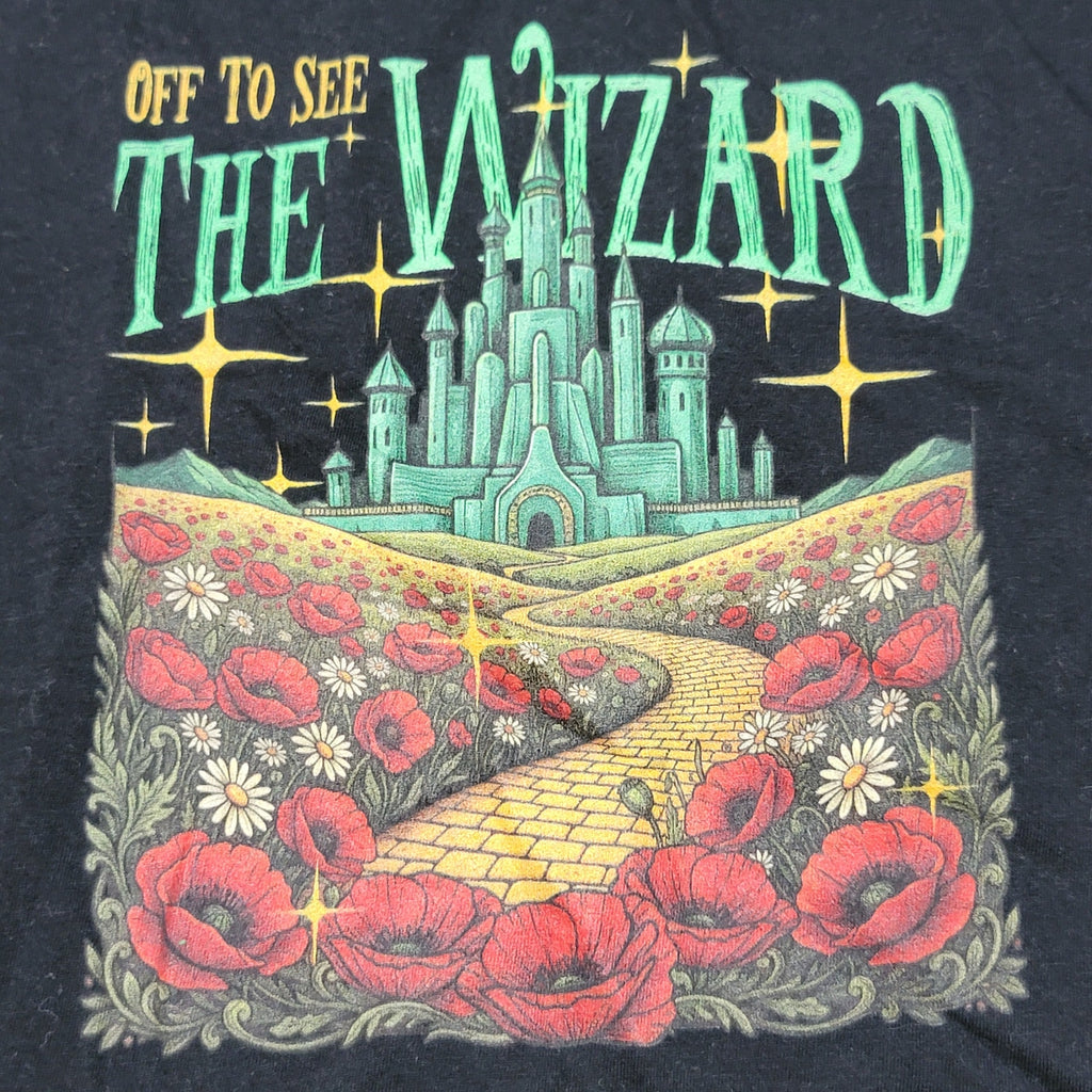 Off To See The Wizard Kids Black Tee (Gildan) - Size XS