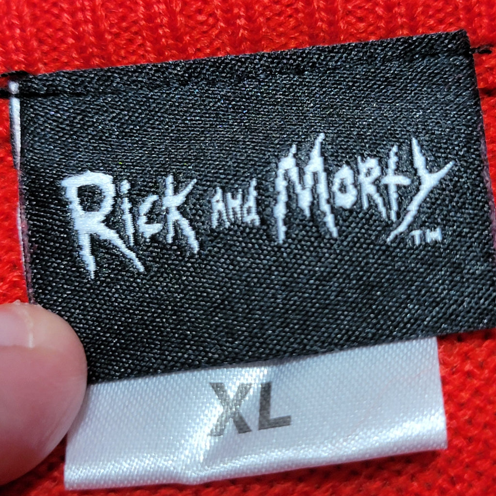 Rick And Morty LS Knit Ugly Christmas Sweater "Merry Rickmas!" - Size XL