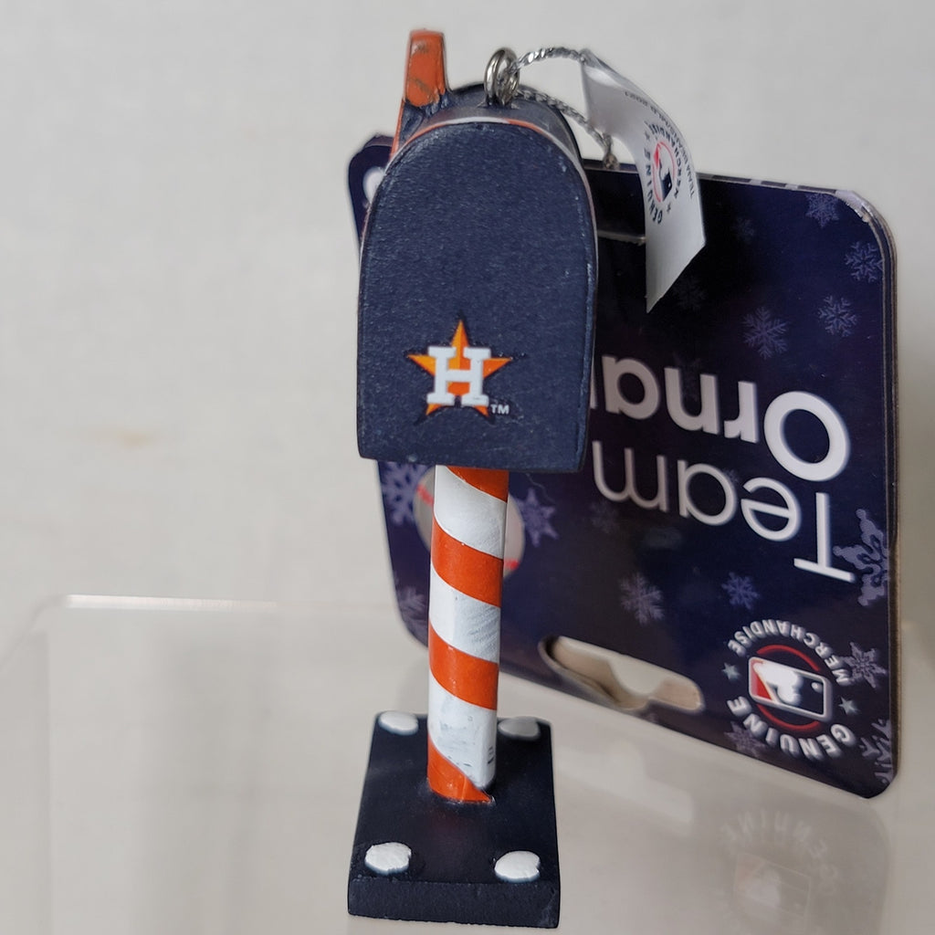 MLB Houston Astros Christmas Ornament Letters To Santa Mail Box - NWT