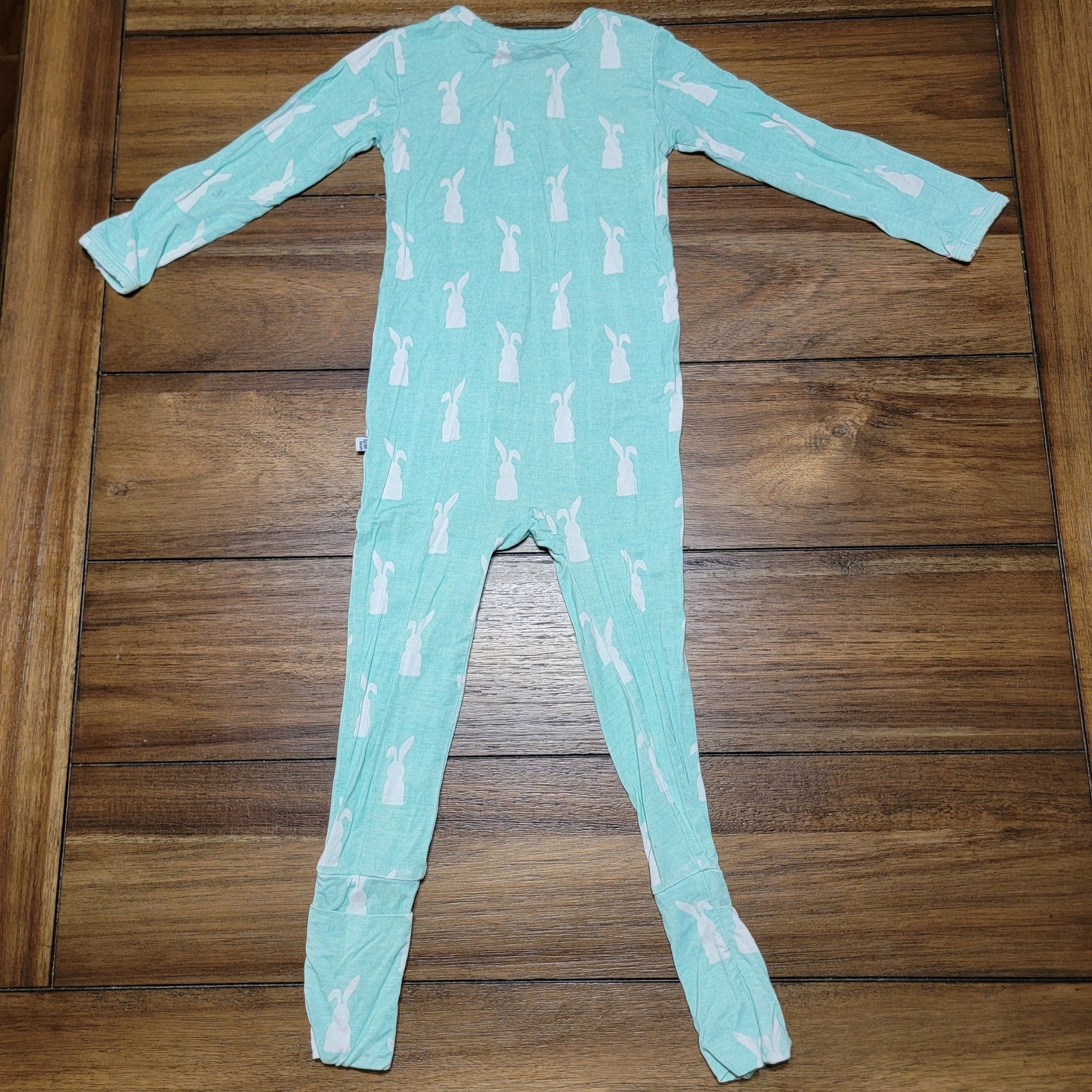 Birdie Bean Infant LS Green Rabbit Jumper w/ Optional Footies - Size 18-24M