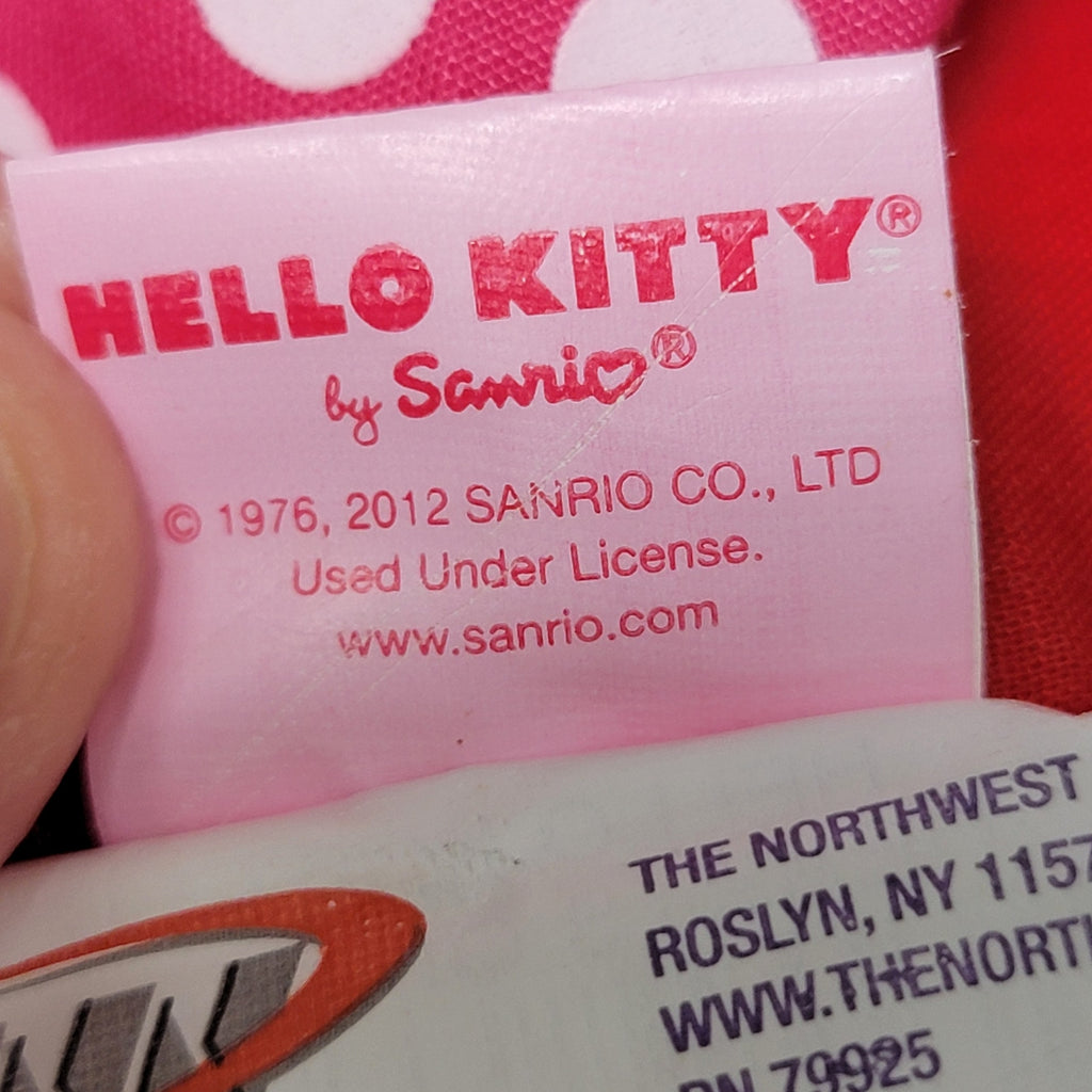Hello Kitty Pink White Dot Dress w/ Red Vest & Bow Plush 2012