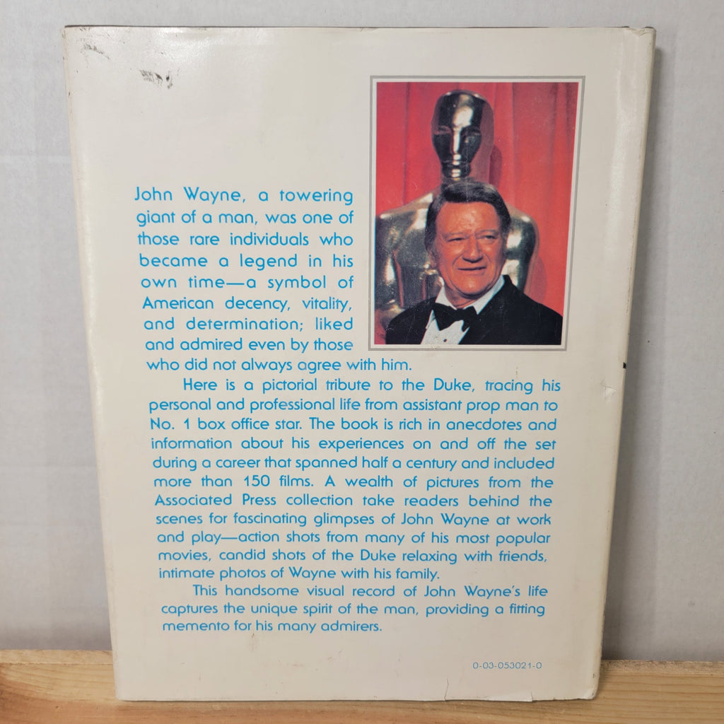 VINTAGE BOOK John Wayne A Tribute 1979 (hardback + dust cover)
