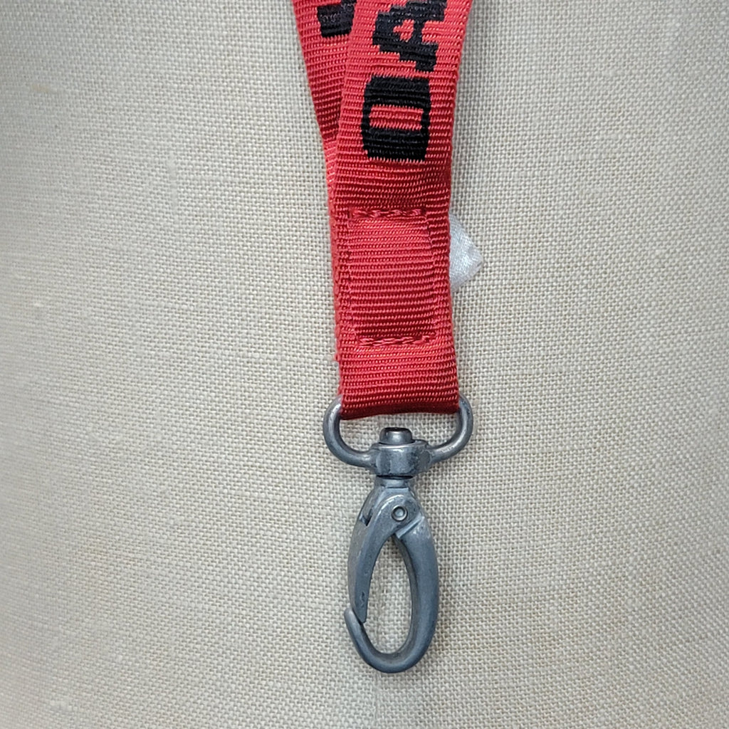Oakley Black & Red Lanyard w/ Clip